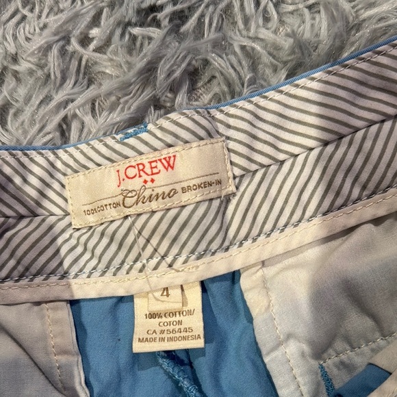 J. Crew Blue Bermudas Lightweight Cotton Blend - Picture 2 of 4
